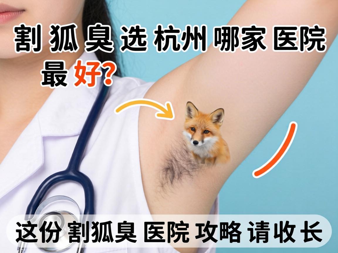 割狐臭选杭州哪家医院最好？这份割狐臭医院攻略请收好