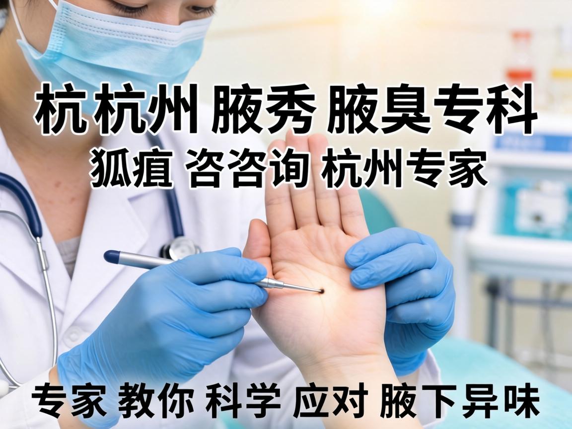 杭州腋秀腋臭专科，狐臭咨询杭州专家，专家教你科学应对腋下异味
