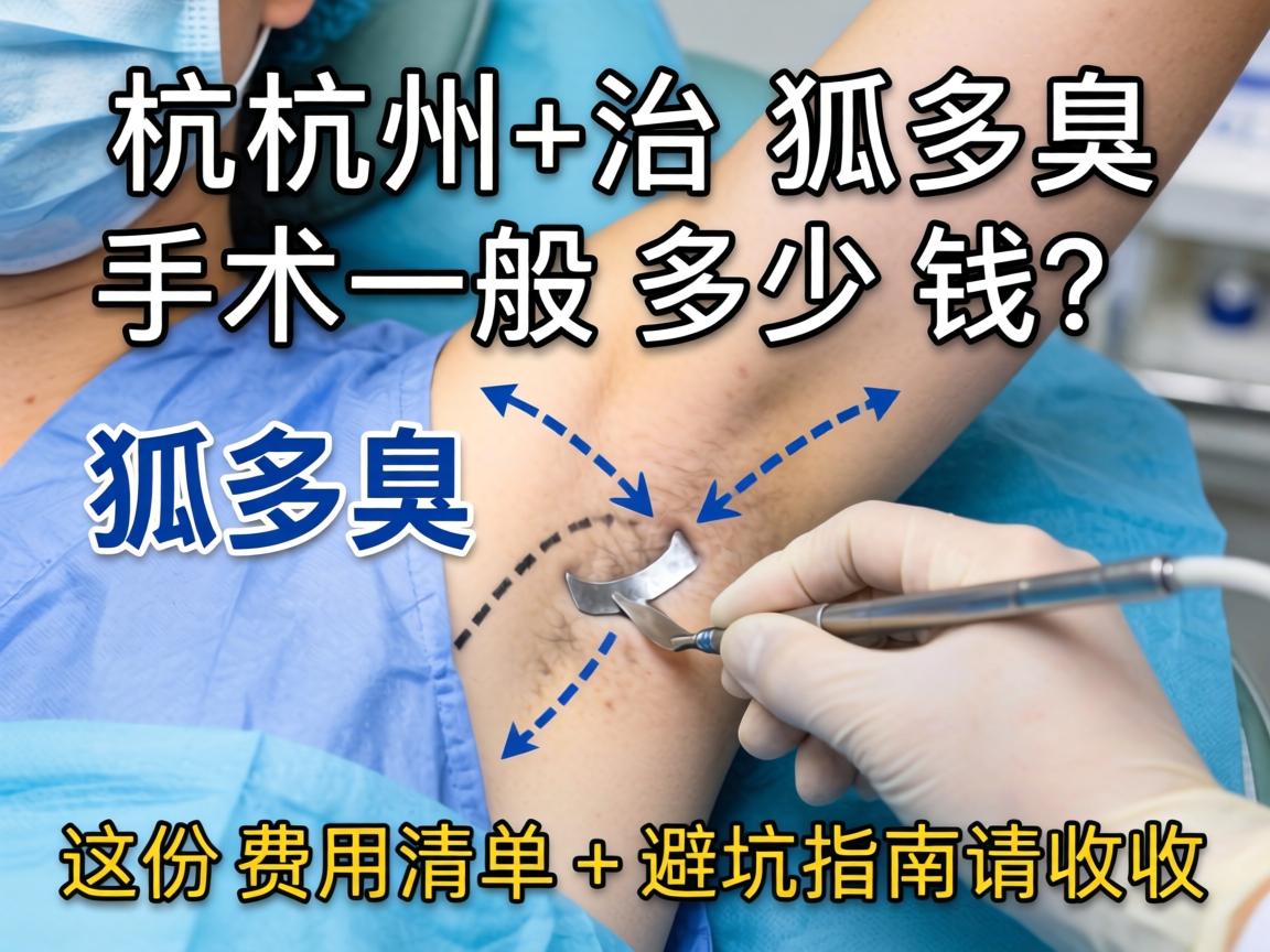 杭州治狐臭手术一般多少钱？这份费用清单+避坑指南请收好