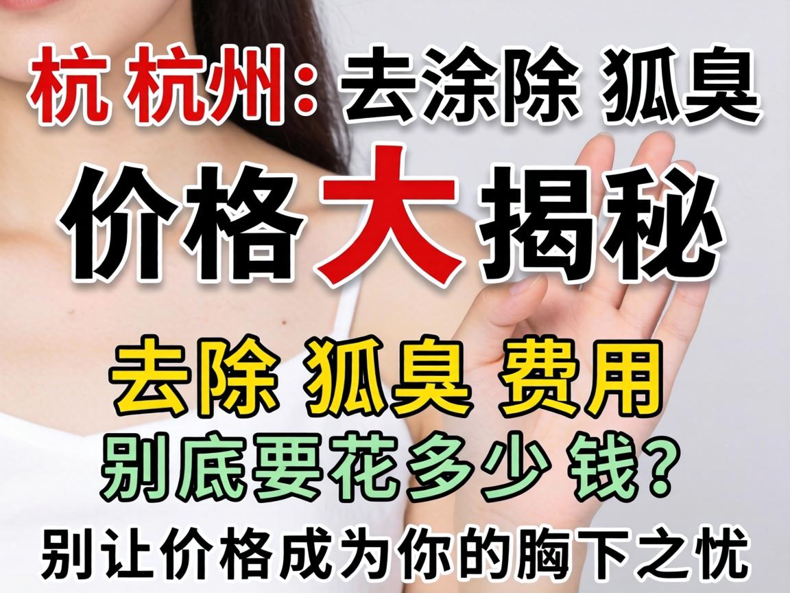 杭州去除狐臭价格大揭秘，去除狐臭费用到底要花多少钱？别让价格成为你的腋下之忧