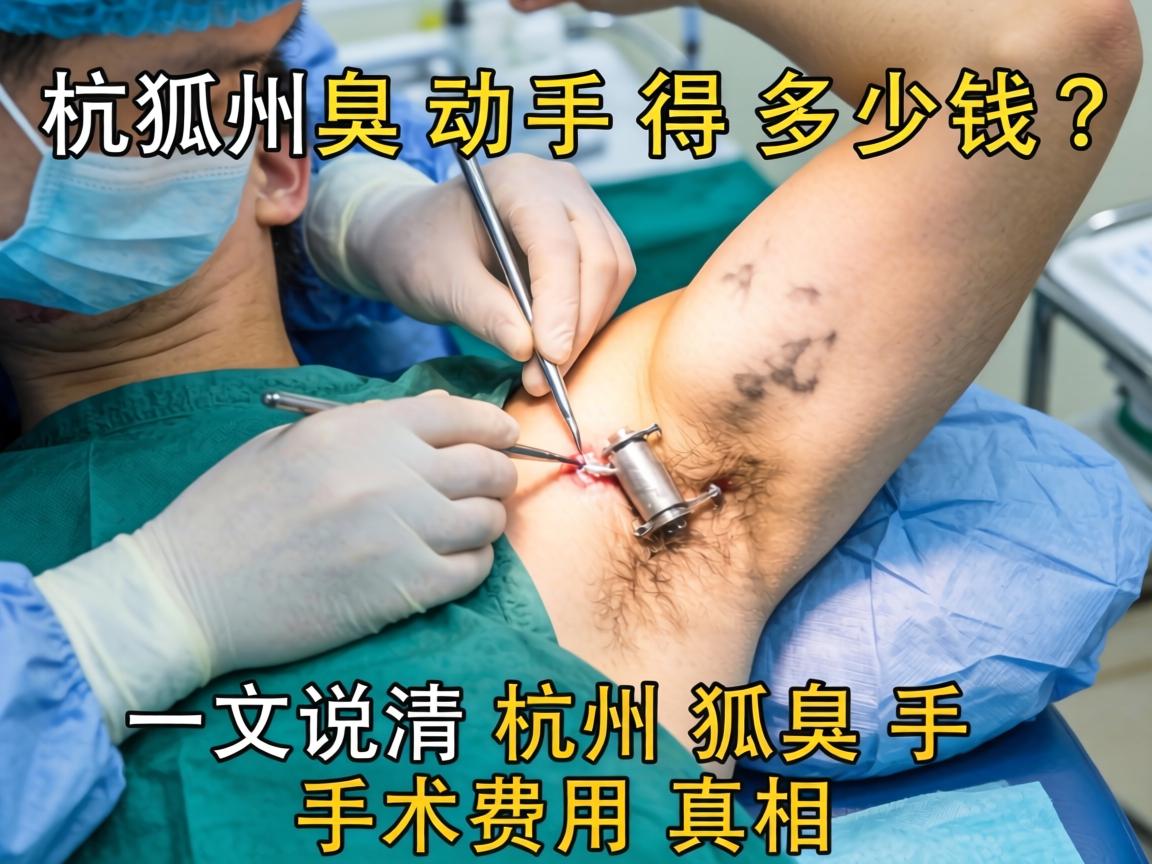 杭州狐臭动手术得多少钱？一文说清杭州狐臭手术费用真相