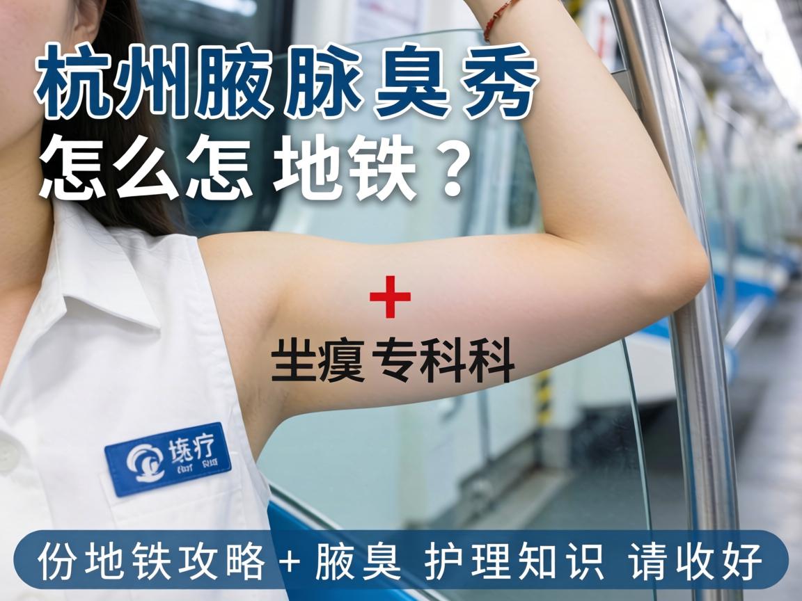 杭州腋秀腋臭专科怎么坐地铁？这份地铁攻略+腋臭护理知识请收好