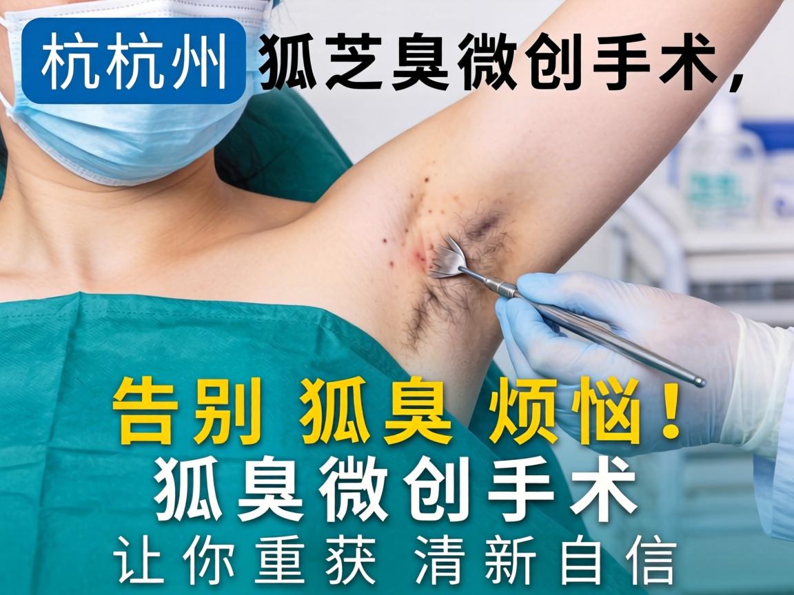 杭州狐臭微创手术,告别狐臭烦恼,狐臭微创手术让你重获清新自信 杭州狐臭微创手术,告别狐臭烦恼,狐臭微创手术让你重获清新自信