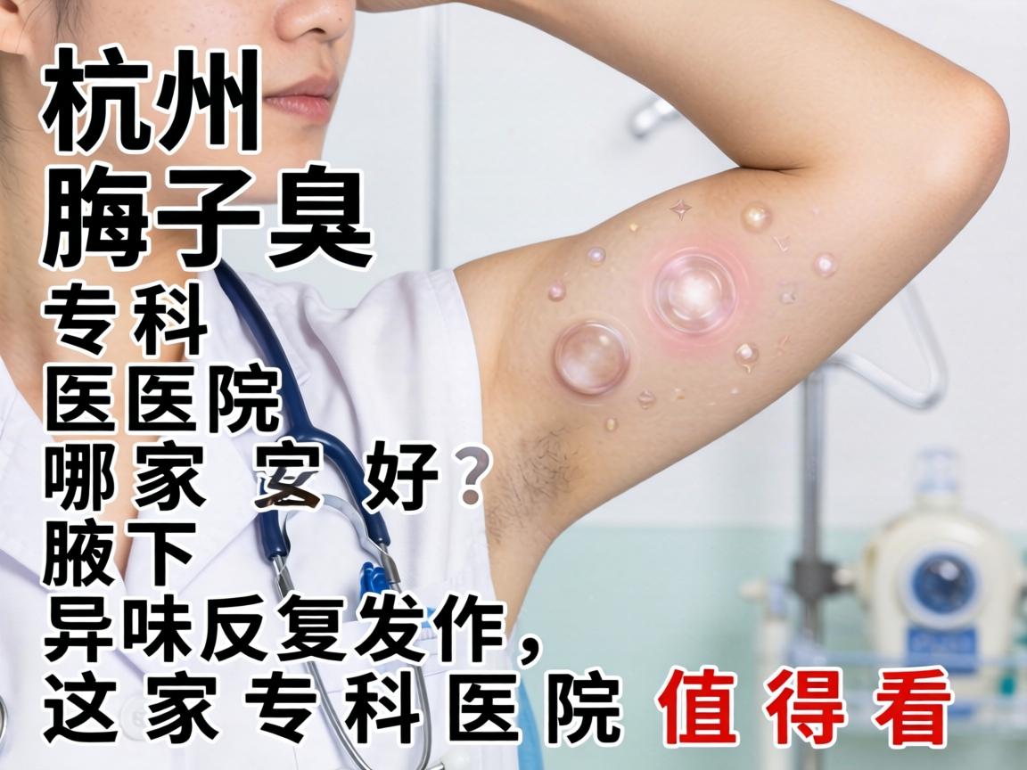 杭州腋臭专科医院哪家好？腋下异味反复发作，这家专科医院值得看