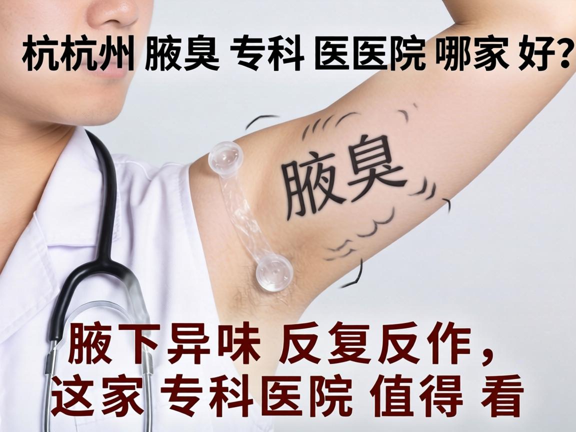 杭州腋臭专科医院哪家好？腋下异味反复发作，这家专科医院值得看