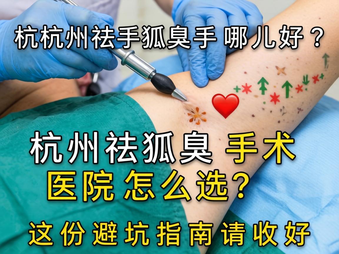 杭州祛狐臭手术哪儿好？杭州祛狐臭手术医院怎么选？这份避坑指南请收好