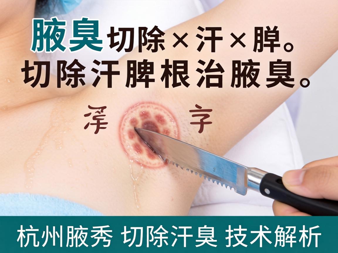 腋臭切除汗腺，切除汗腺根治腋臭，杭州腋秀切除汗腺技术解析