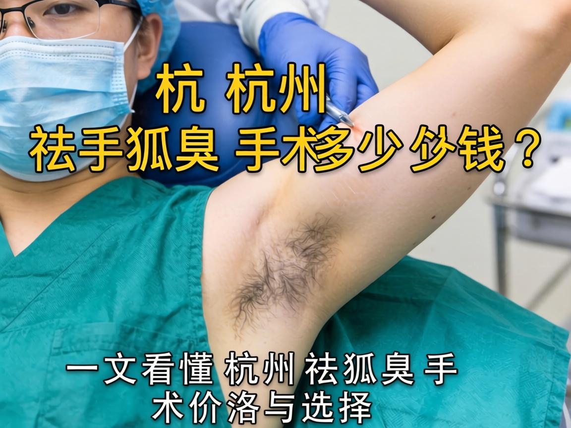 杭州祛狐臭手术多少钱？一文看懂杭州祛狐臭手术价格与选择