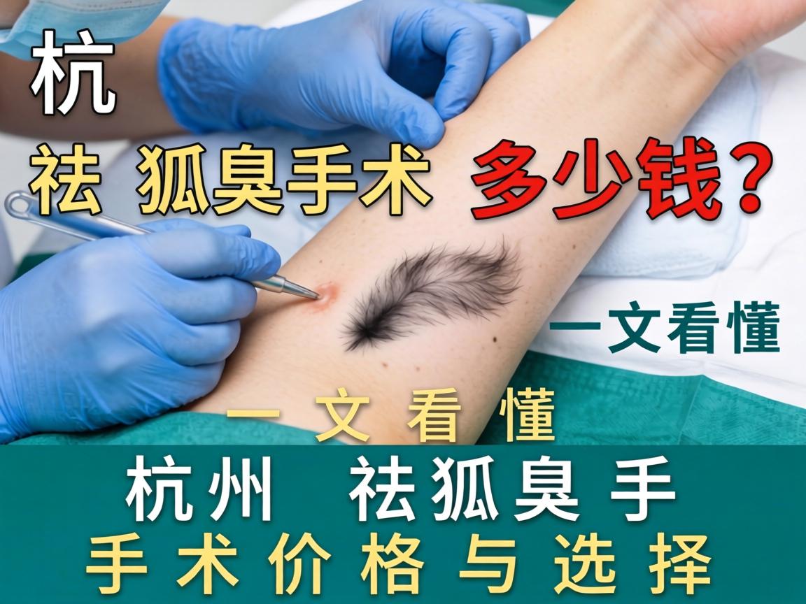 杭州祛狐臭手术多少钱？一文看懂杭州祛狐臭手术价格与选择