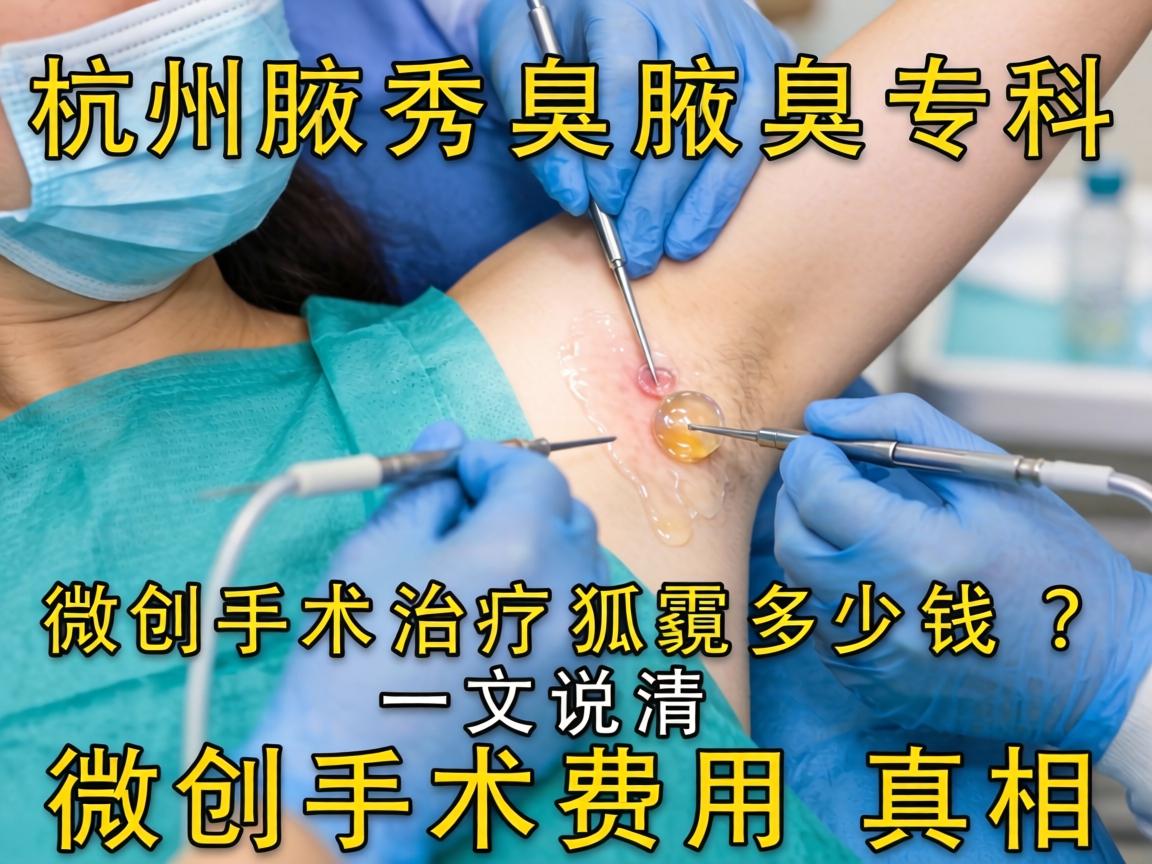 杭州腋秀腋臭专科，微创手术治疗狐臭多少钱？一文说清微创手术费用真相