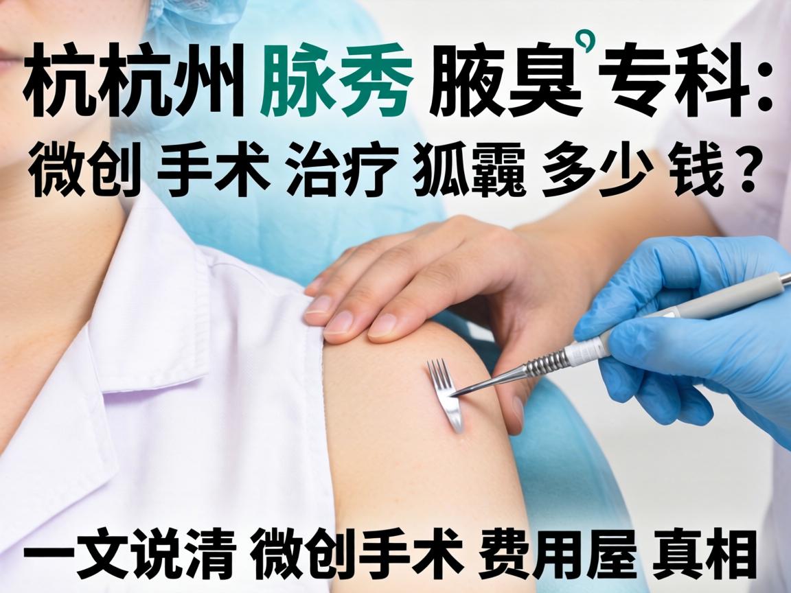杭州腋秀腋臭专科，微创手术治疗狐臭多少钱？一文说清微创手术费用真相