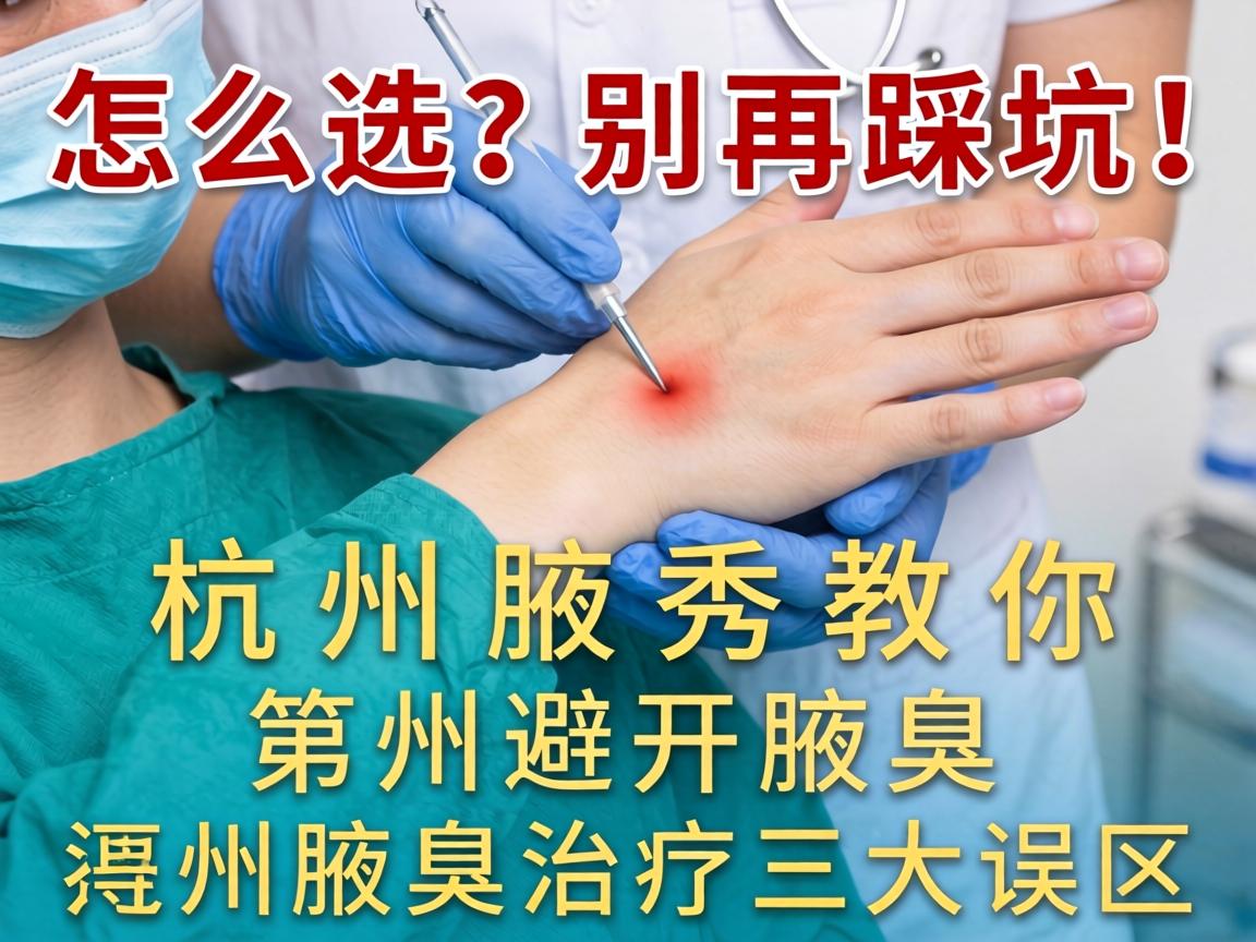 腋臭手术怎么选？别再踩坑！杭州腋秀教你避开腋臭治疗三大误区