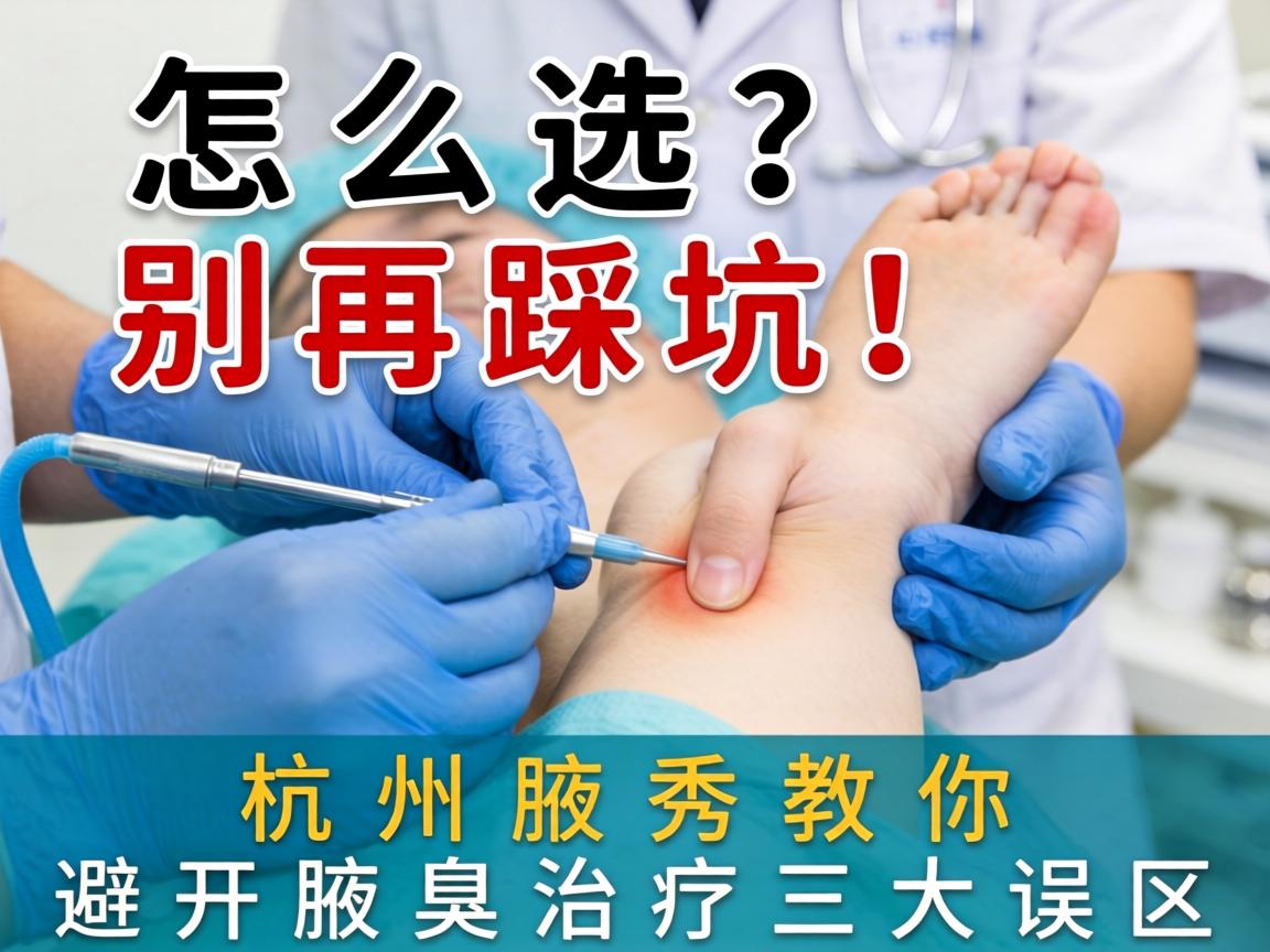 腋臭手术怎么选？别再踩坑！杭州腋秀教你避开腋臭治疗三大误区