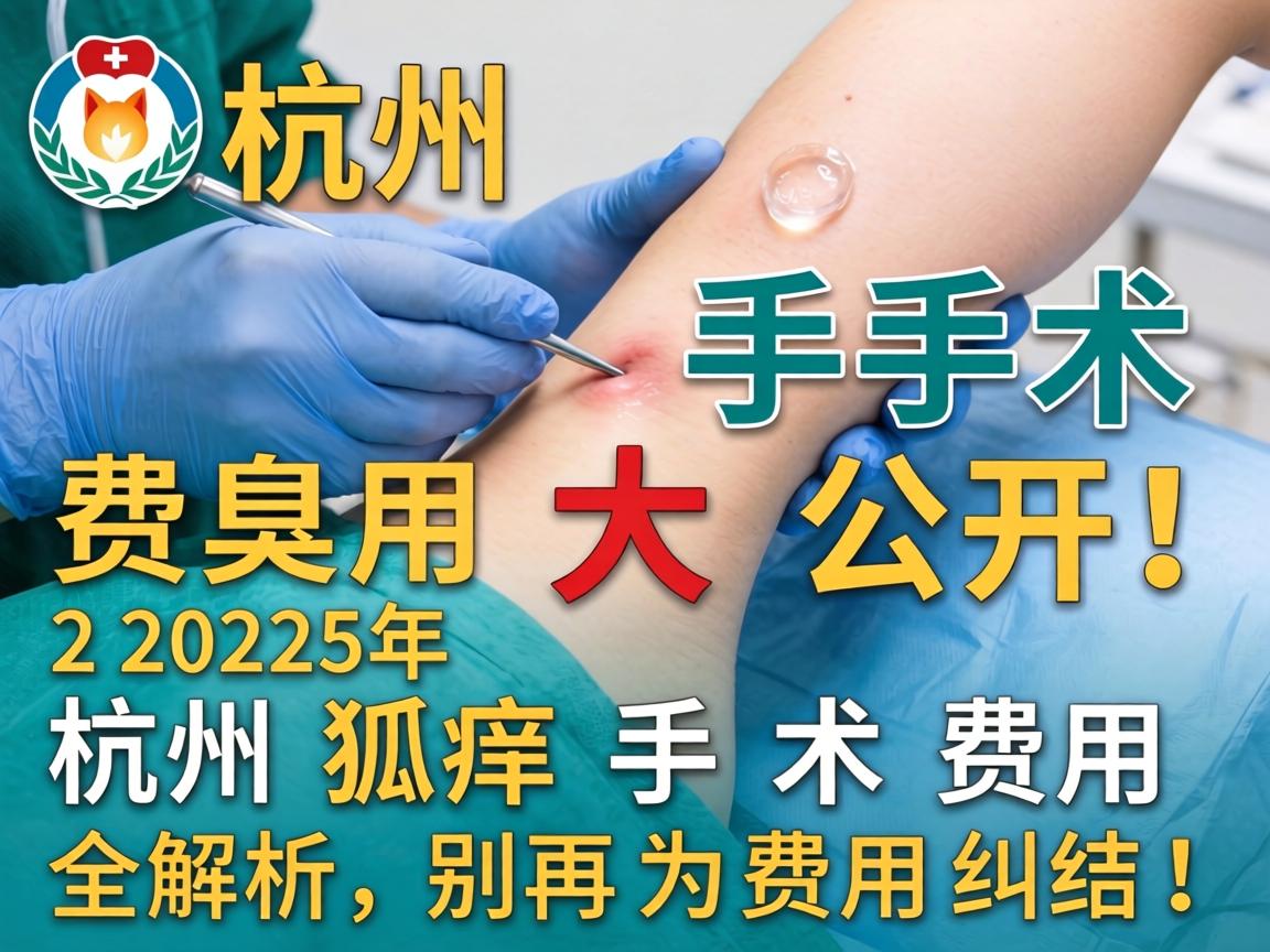杭州腋臭手术费用大公开！2025年杭州狐臭手术费用全解析，别再为费用纠结！