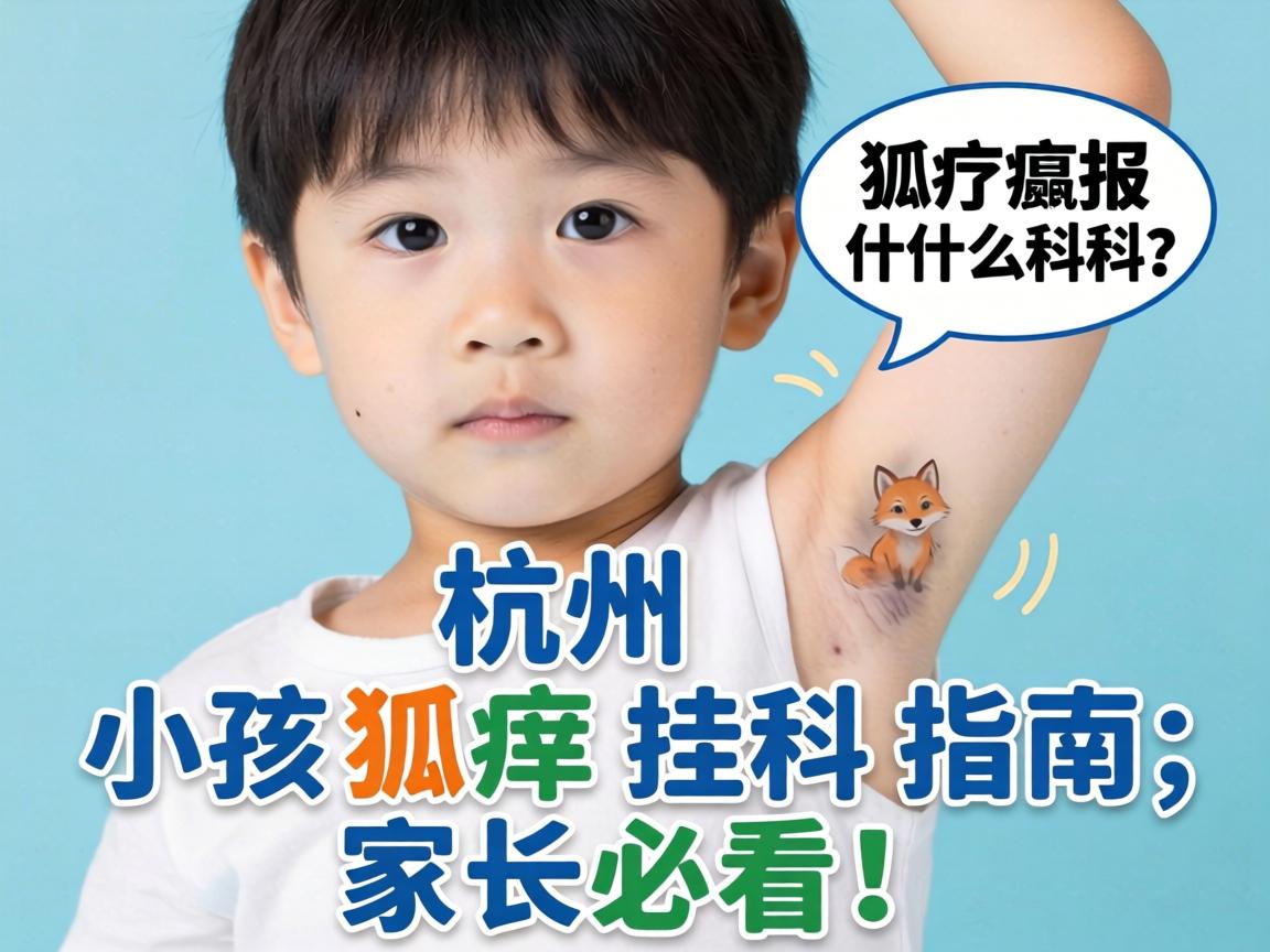 杭州小孩狐臭报什么科？小孩狐臭挂科指南，家长必看！