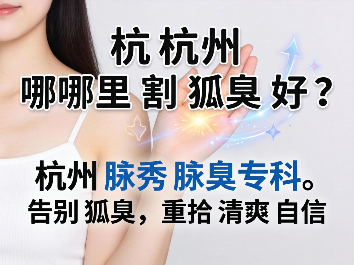 杭州哪里割狐臭好？杭州腋秀腋臭专科，告别狐臭，重拾清爽自信