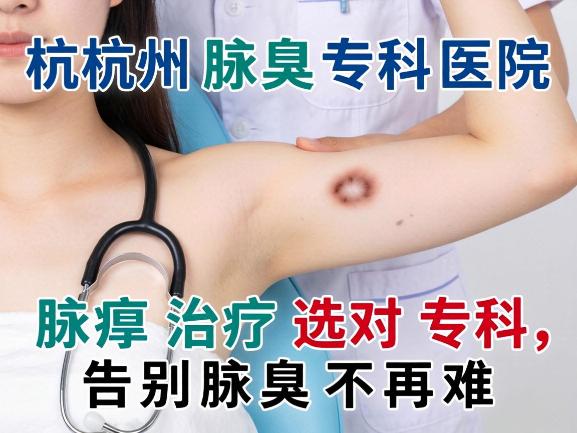 杭州腋臭专科医院，腋臭治疗选对专科，告别腋臭不再难