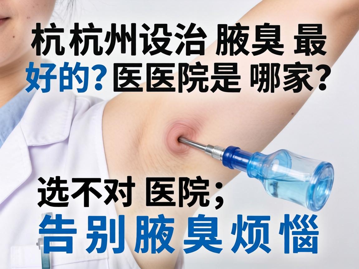 杭州治腋臭最好的医院是哪家?选对医院,告别腋臭烦恼 杭州治腋臭最好的医院是哪家?选对医院,告别腋臭烦恼