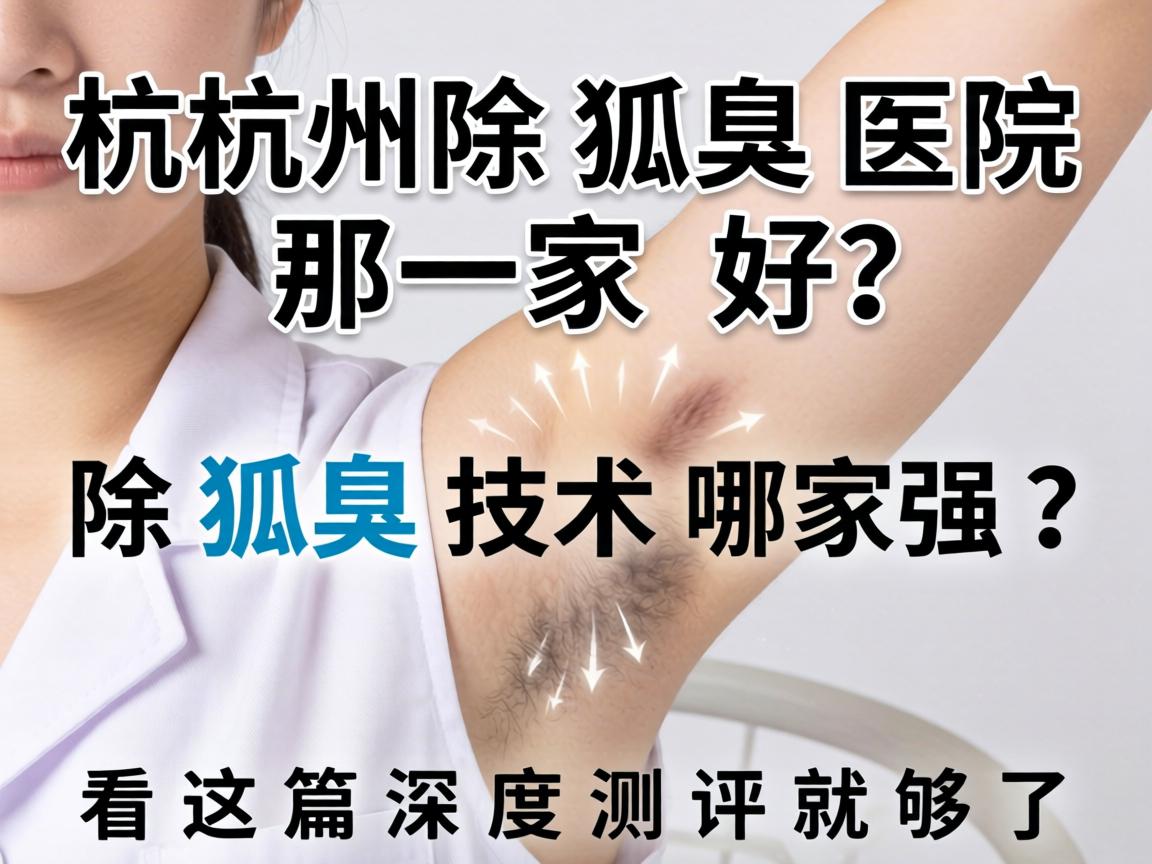 杭州除狐臭医院那家好？除狐臭技术哪家强？看这篇深度测评就够了
