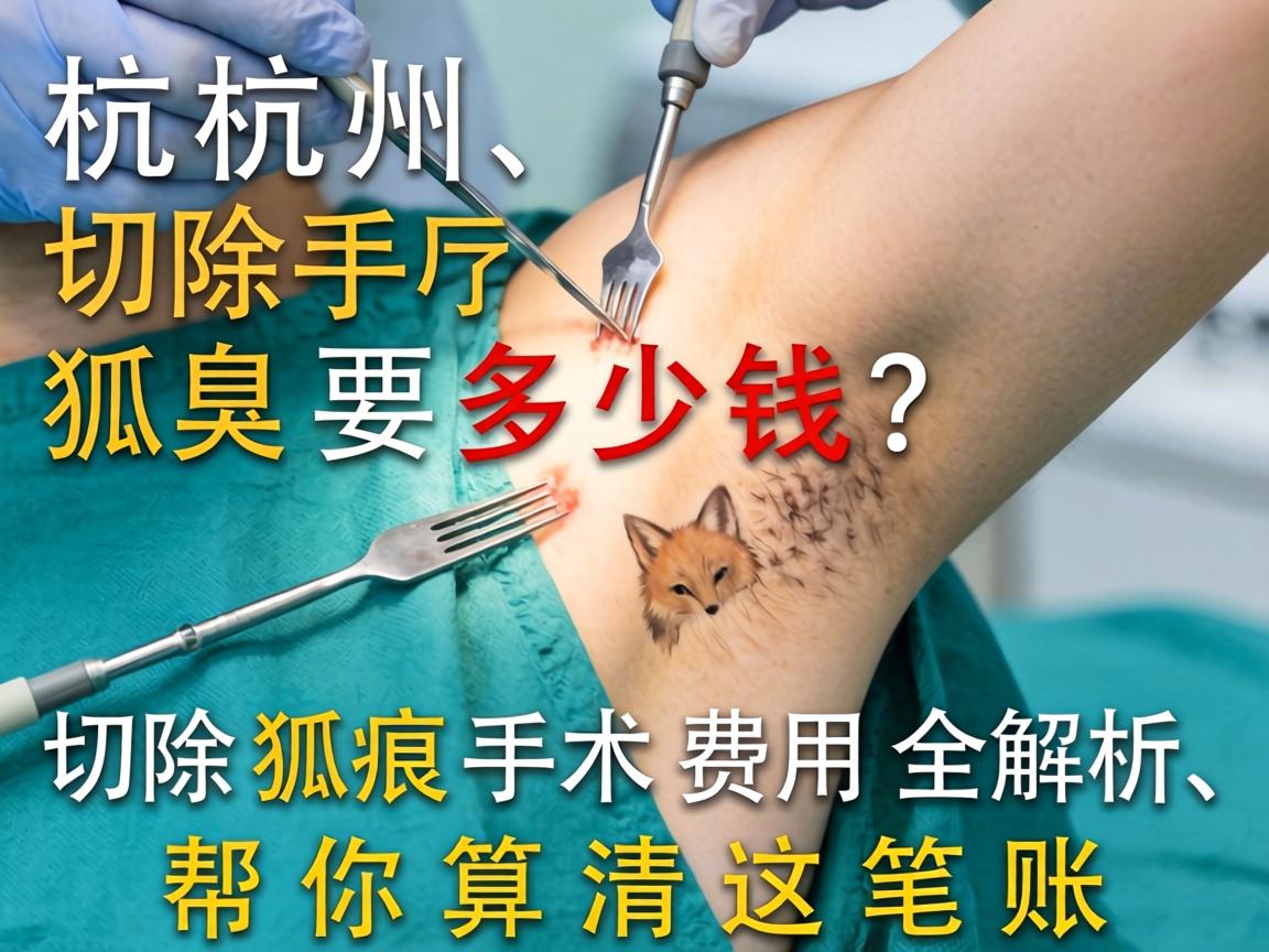 杭州切除狐臭手术要多少钱？切除狐臭手术费用全解析，帮你算清这笔账
