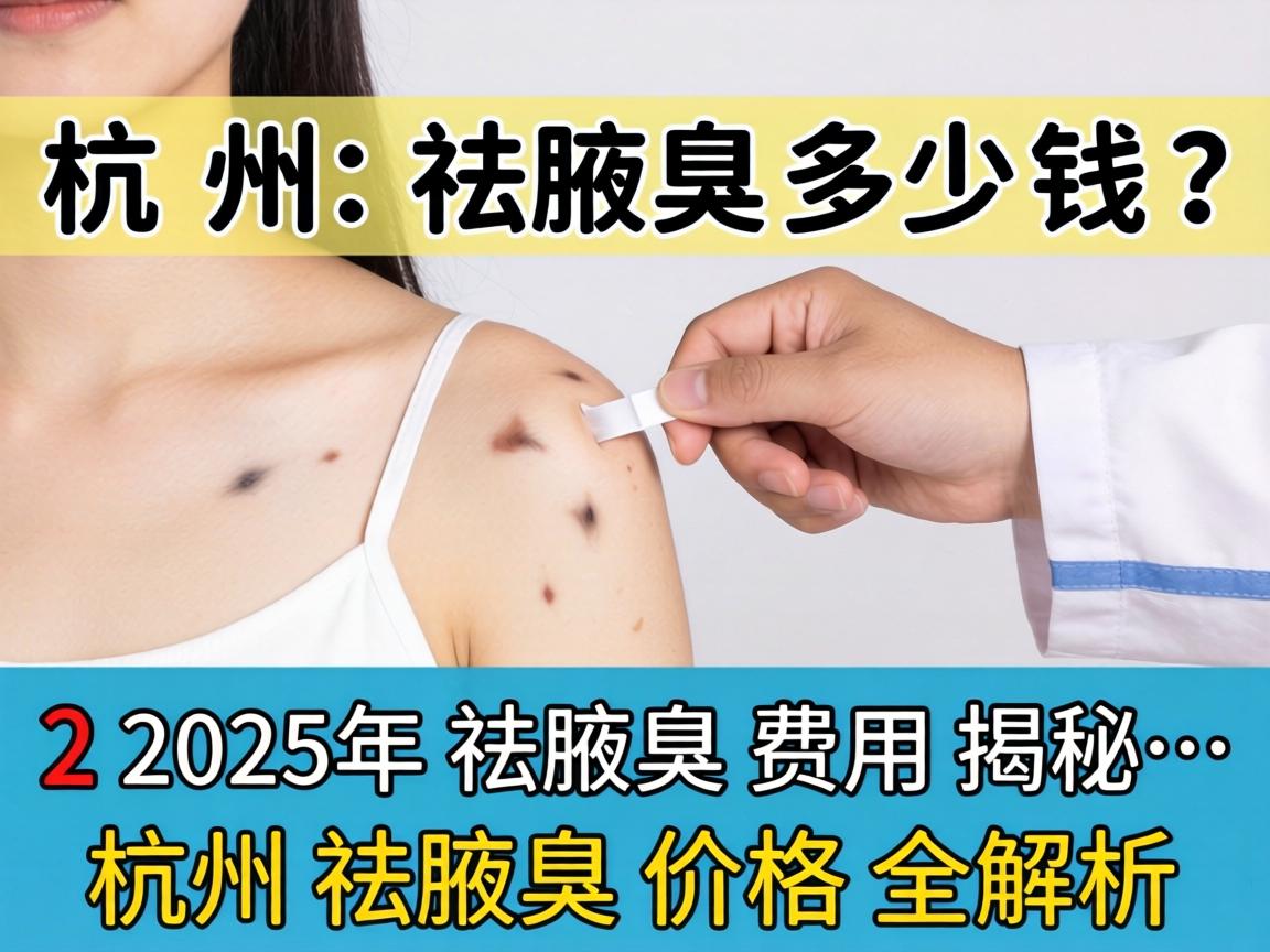 杭州祛腋臭多少钱？2025年祛腋臭费用揭秘，杭州祛腋臭价格全解析