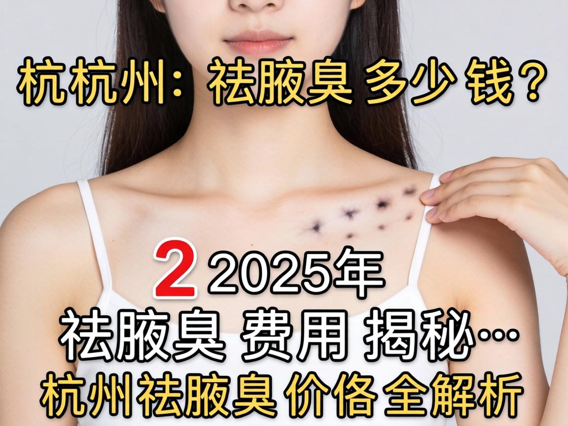 杭州祛腋臭多少钱？2025年祛腋臭费用揭秘，杭州祛腋臭价格全解析