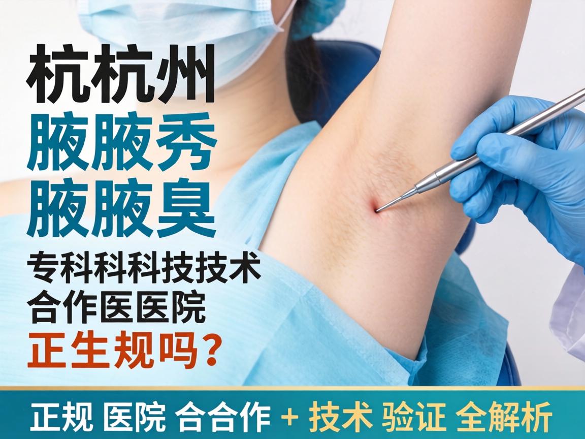 杭州腋秀腋臭专科技术合作医院正规吗？正规医院合作+技术验证全解析
