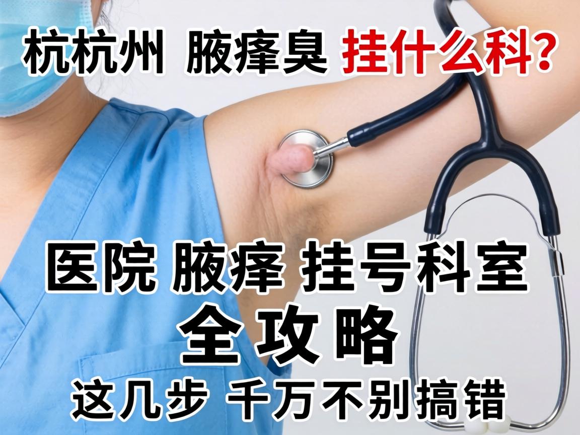 杭州腋臭挂什么科？医院腋臭挂号科室全攻略，这几步千万别搞错