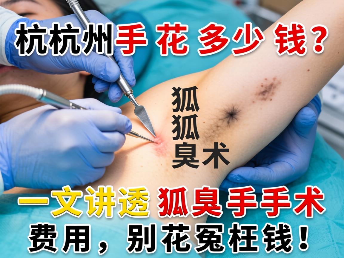 杭州狐臭手术花多少钱？一文讲透狐臭手术费用，别花冤枉钱！