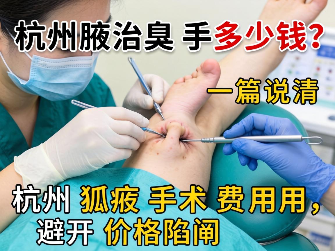 杭州腋臭手术多少钱？一篇说清杭州狐臭手术费用，避开价格陷阱