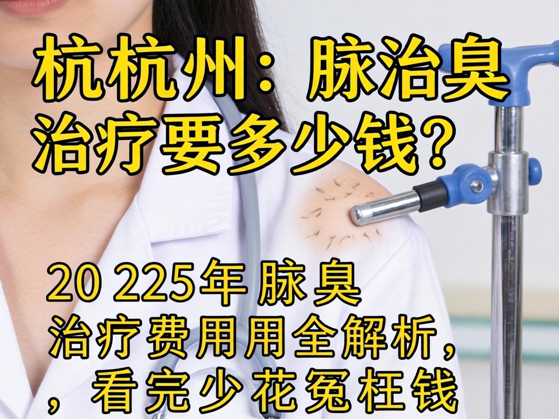 杭州腋臭治疗要多少钱？2025年腋臭治疗费用全解析，看完少花冤枉钱