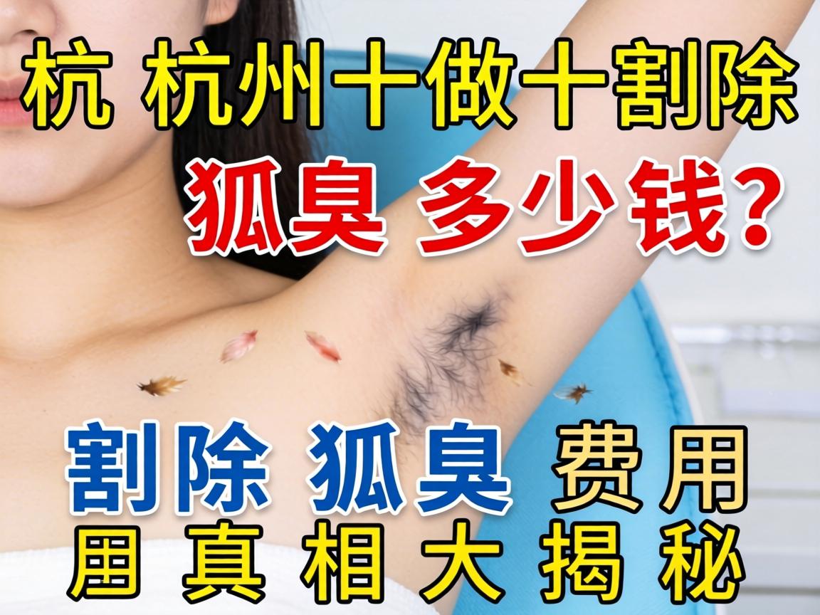 杭州做割除狐臭多少钱？割除狐臭费用真相大揭秘