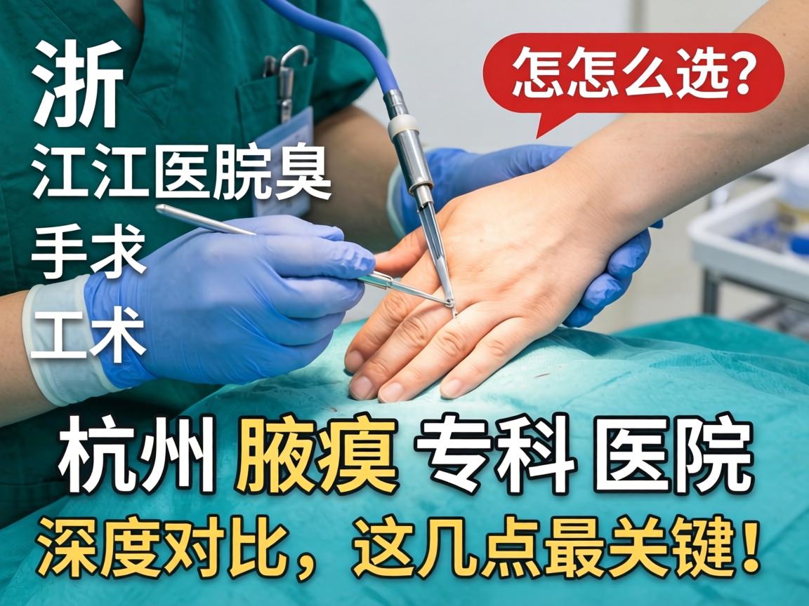 浙江腋臭手术医院怎么选？杭州腋臭专科医院深度对比，这几点最关键！