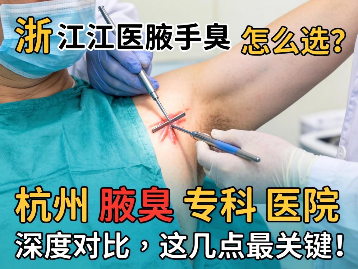浙江腋臭手术医院怎么选？杭州腋臭专科医院深度对比，这几点最关键！