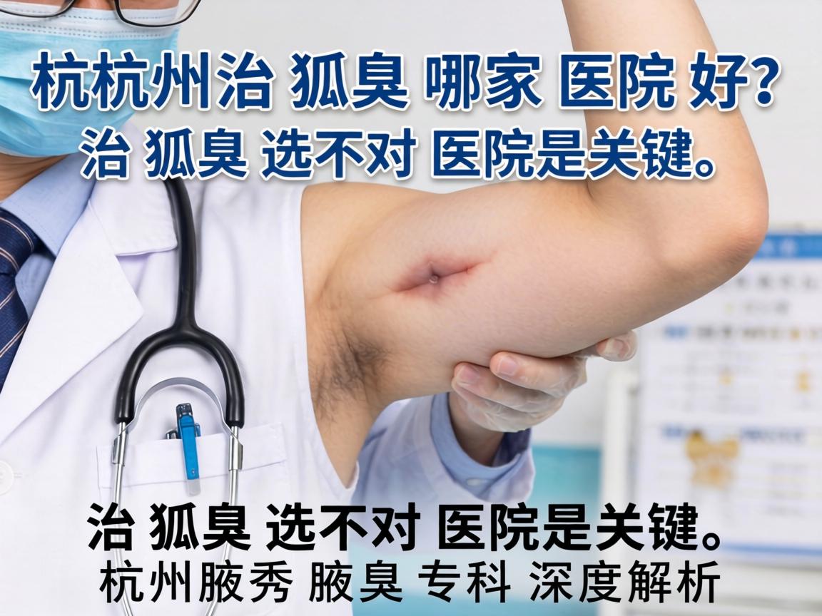杭州治狐臭哪家医院好？治狐臭选对医院是关键，杭州腋秀腋臭专科深度解析