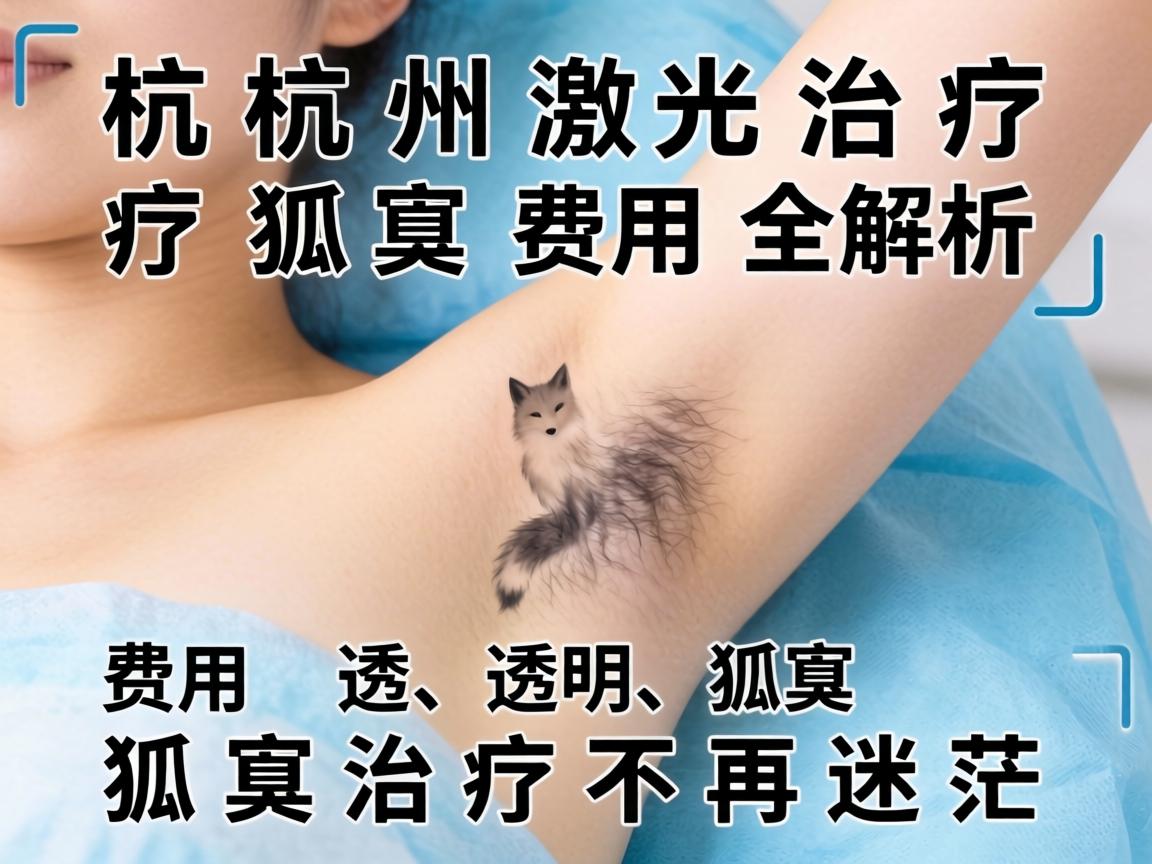 杭州激光治疗狐臭费用全解析，费用透明，狐臭治疗不再迷茫