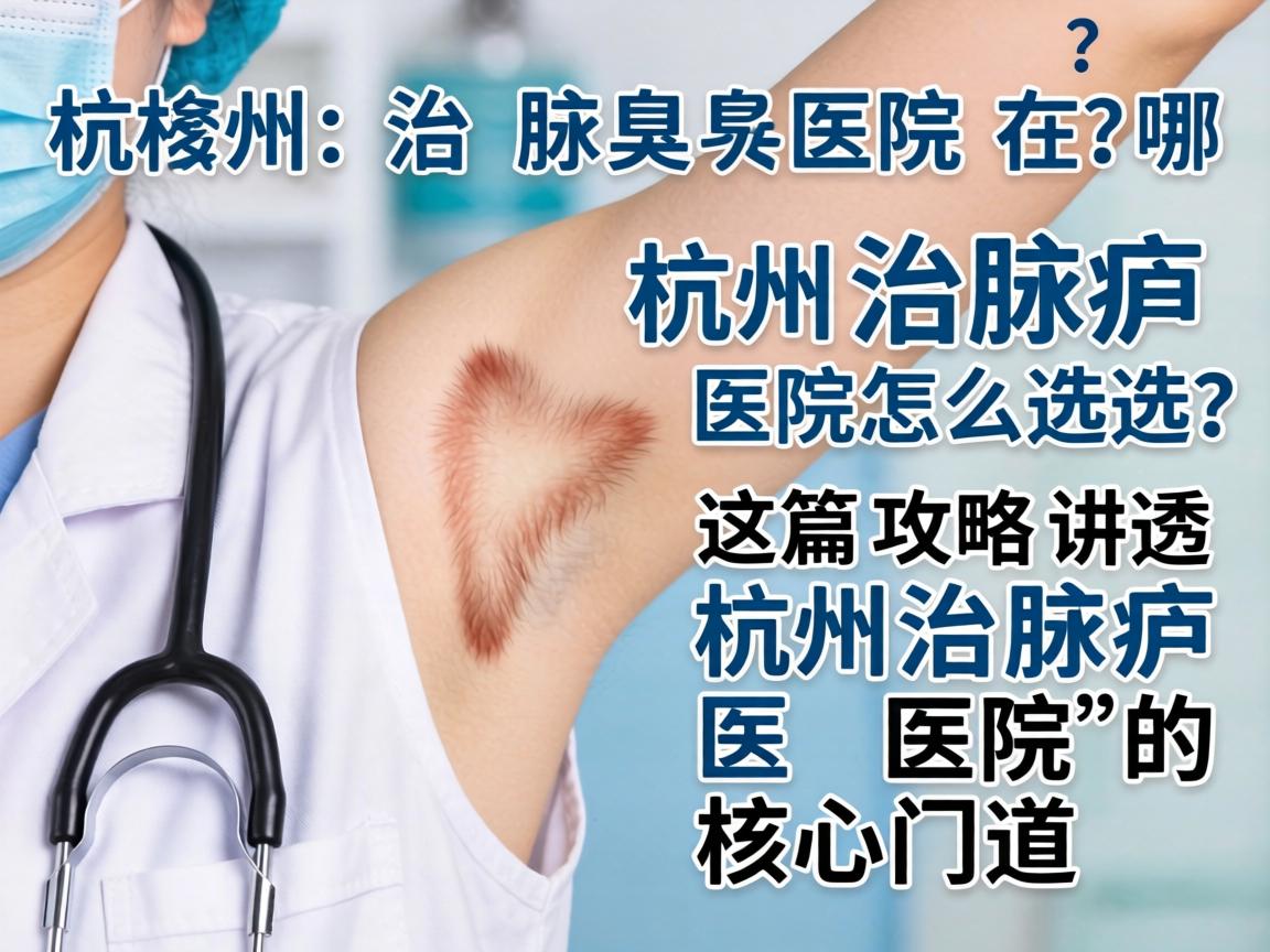 杭州治腋臭医院在哪？杭州治腋臭医院怎么选？这篇攻略讲透杭州治腋臭医院的核心门道