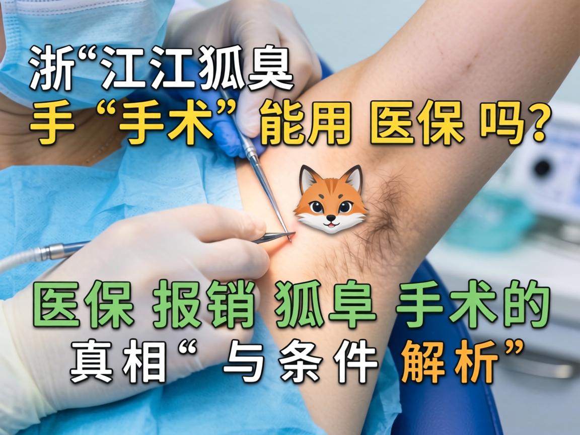 浙江狐臭手术能用医保吗？医保报销狐臭手术的真相与条件解析