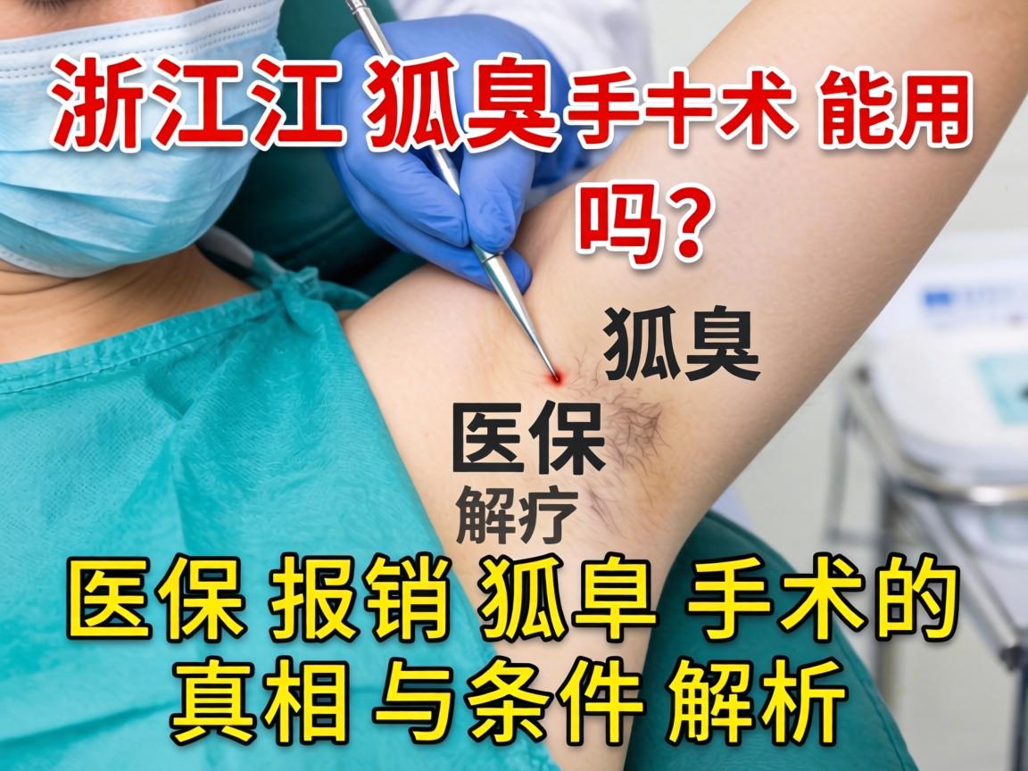 浙江狐臭手术能用医保吗？医保报销狐臭手术的真相与条件解析