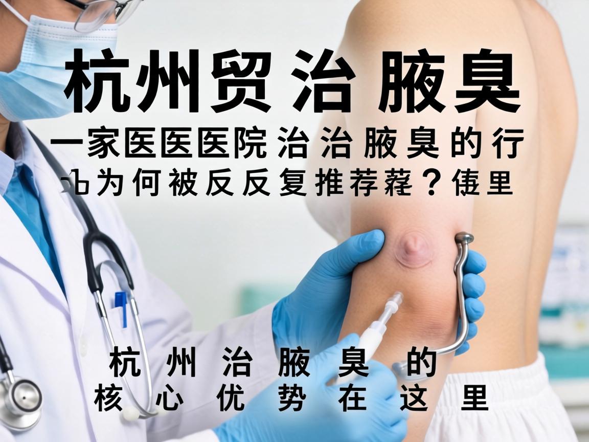 杭州治腋臭，这家医院治腋臭为何被反复推荐？杭州治腋臭的核心优势在这里