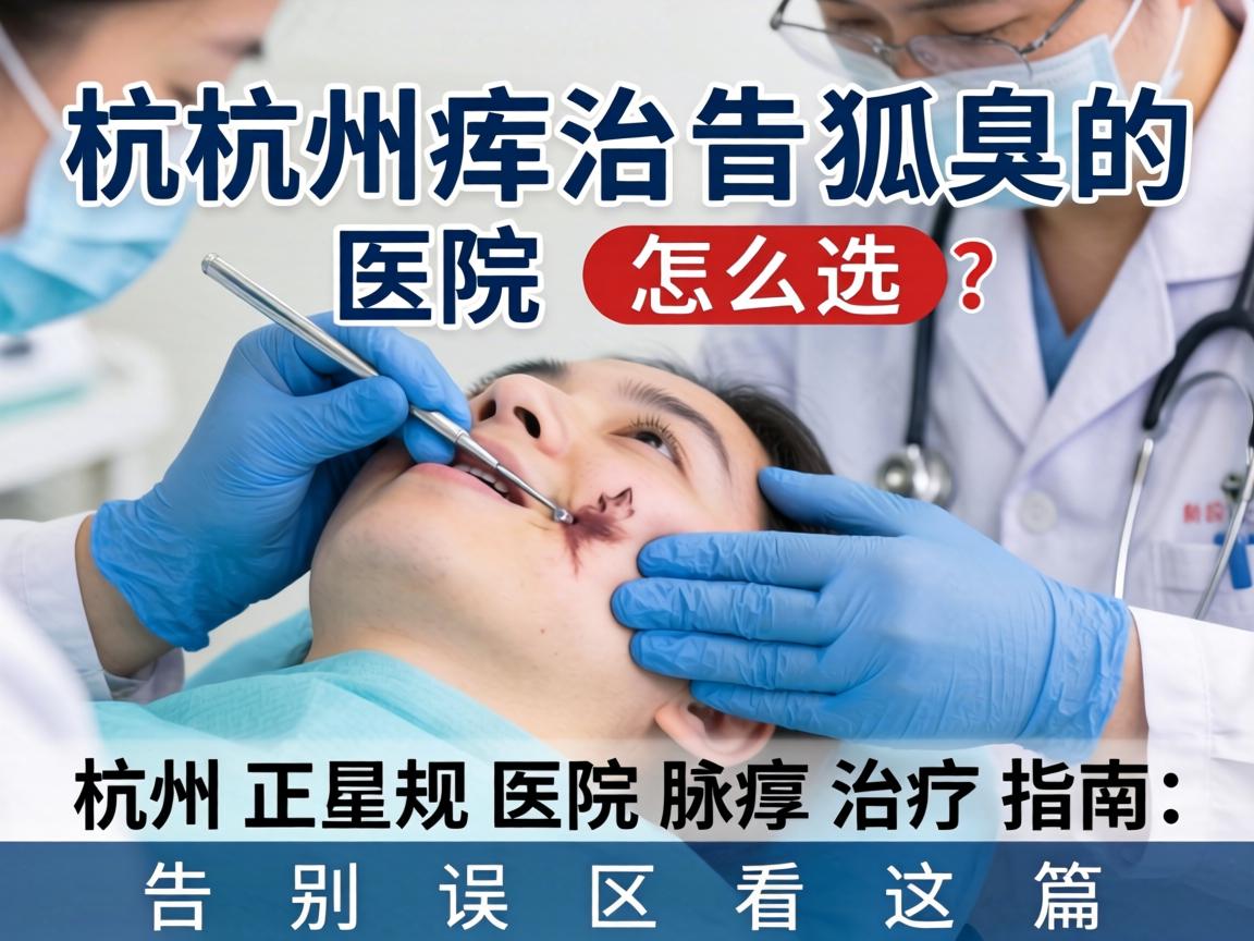 杭州治狐臭的医院怎么选？杭州正规医院腋臭治疗指南，告别误区看这篇