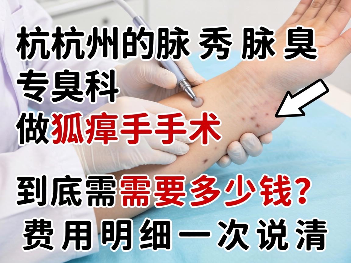 杭州腋秀腋臭专科，做狐臭手术到底需要多少钱？费用明细一次说清