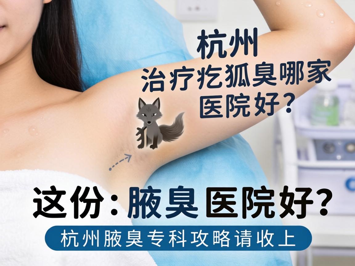 杭州治疗狐臭哪家医院好？这份杭州腋臭专科攻略请收好