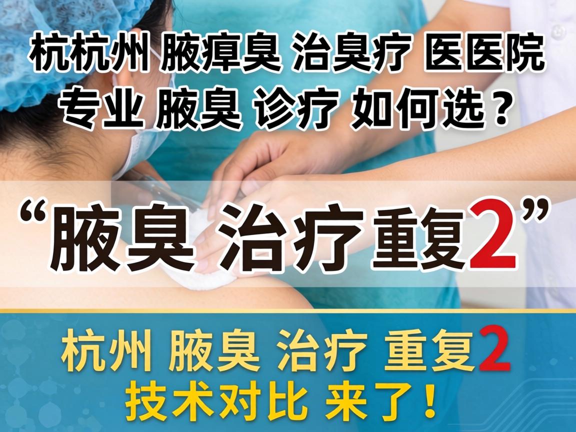 杭州腋臭治疗医院，专业腋臭诊疗如何选？杭州腋臭治疗医院技术对比来了！标题核心词腋臭治疗重复2次）