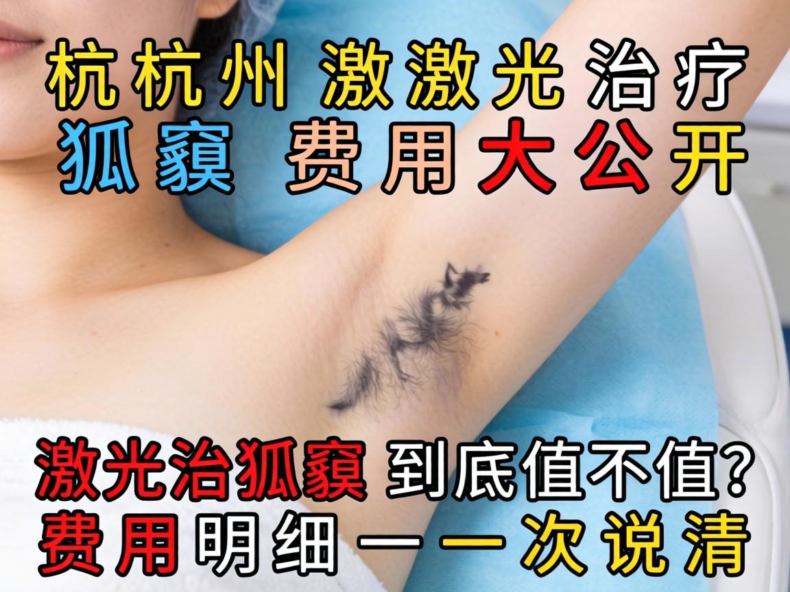 杭州激光治疗狐臭费用大公开，激光治狐臭到底值不值？费用明细一次说清