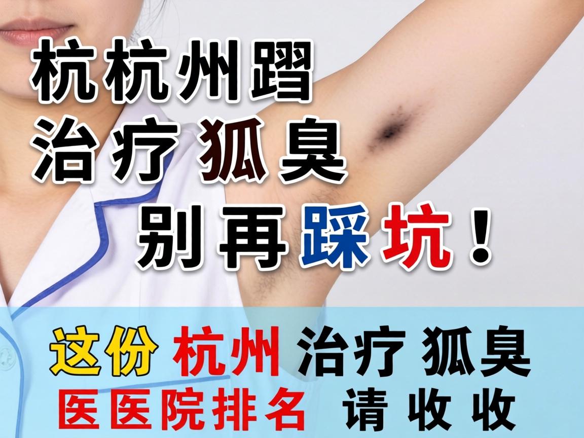 杭州治疗狐臭，别再踩坑！这份杭州治疗狐臭医院排名请收好