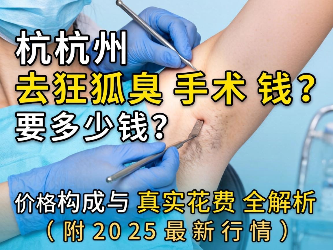 杭州去狐臭手术要多少钱？价格构成与真实花费全解析（附2025最新行情）