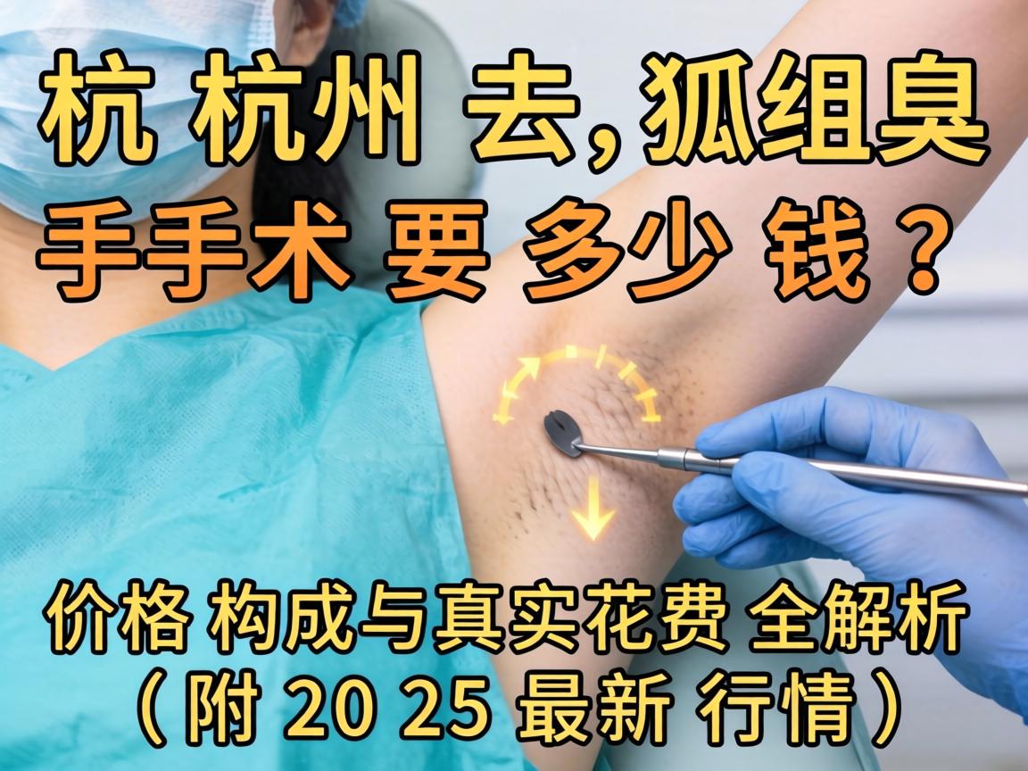 杭州去狐臭手术要多少钱？价格构成与真实花费全解析（附2025最新行情）