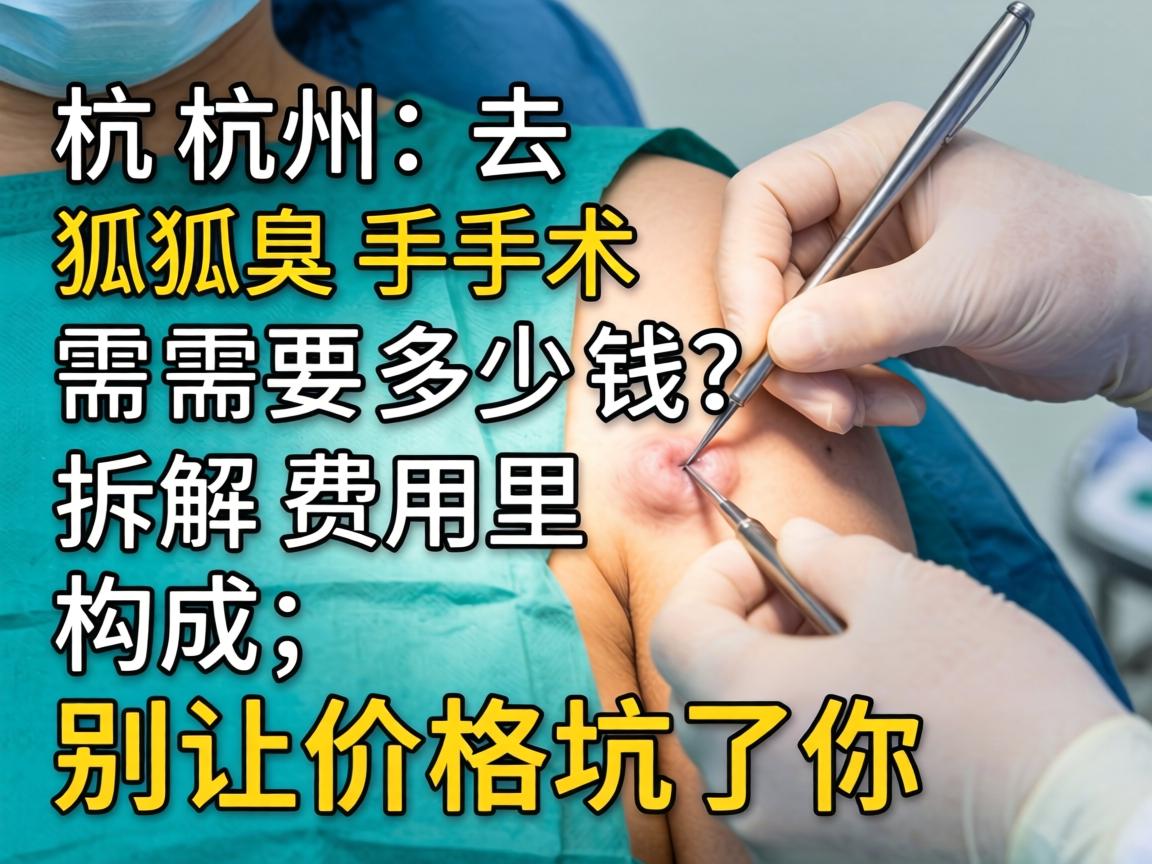 杭州去狐臭手术需要多少钱？拆解费用构成，别让价格坑了你