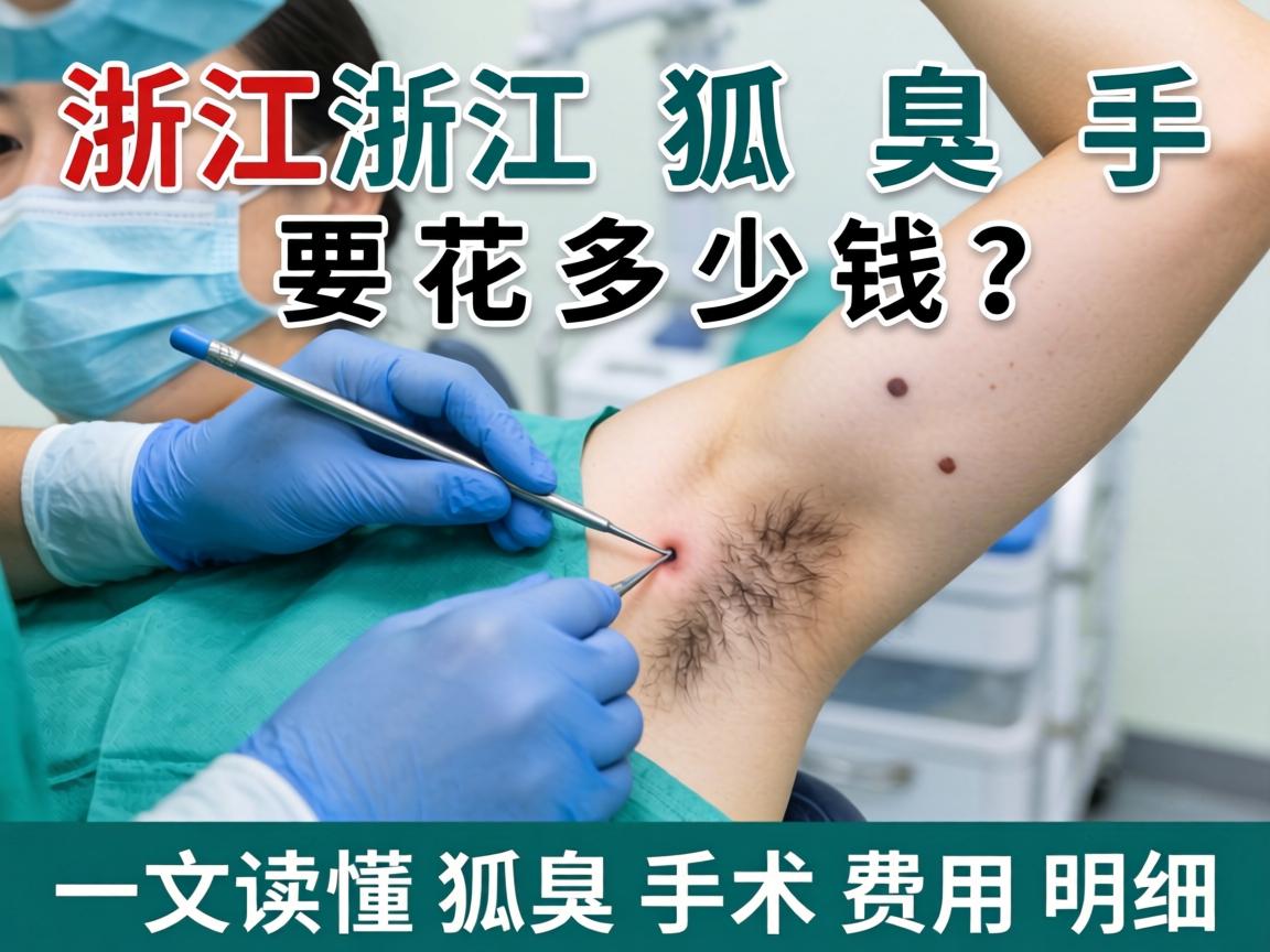 浙江狐臭手术要花多少钱？一文读懂狐臭手术费用明细
